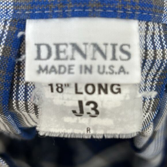 Dennis plaid skirt Sz Juniors size 3,  pleated school uniform 18 in long - Picture 5 of 7